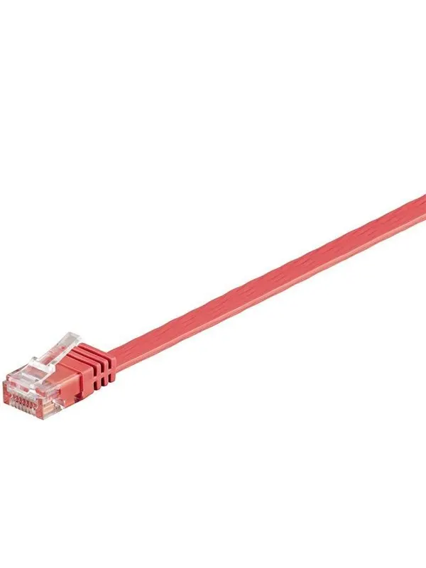 Pro LAN CAT 6 UTP Flat - Röd - 3m