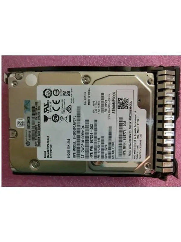 HP E Enterprise - 600GB - Hårddisk - 870794-001 - Serial Attached SCSI 3 - 2,5"