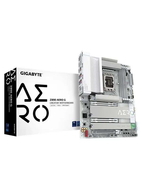 GIGABYTE Z890 AERO G Moderkort - Intel Z890 - Intel LGA1851 - DDR5 RAM - ATX
