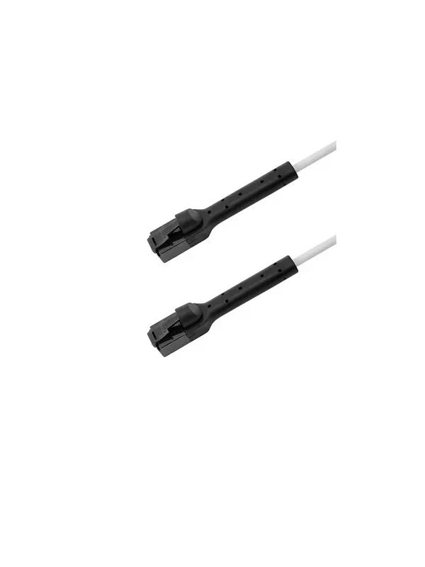 Deltaco Flex-Boot patch cable - 30 cm - white - Vit - 0.3m