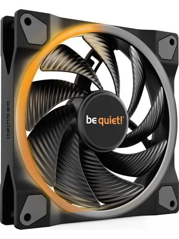 be quiet! LIGHT WINGS 140mm PWM high-speed - Chassi fläkt - 140mm - Svart med RGB LED - 31 dBA