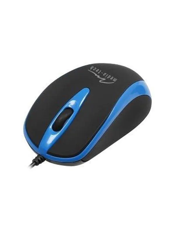 Media-Tech PLANO - Mouse - Optic - 3 knappar - Blå