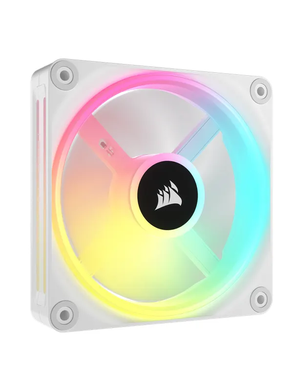 Corsair iCUE LINK QX120 RGB Expansion Fan - White - Chassi fläkt - 120mm - Vit med RGB-ljus - 37 dBA