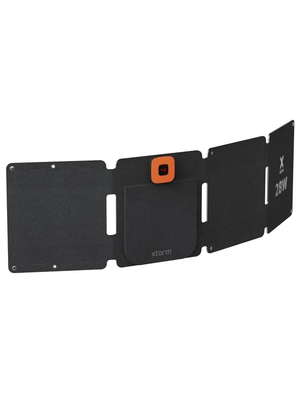 Xtorm Kraftfull 28W Solcellspanel IPX4 USB-C/A utgångar