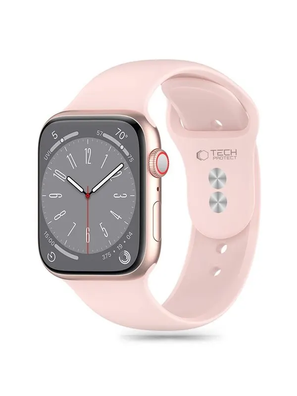 Tech-Protect  Silicone Strap for Apple Watch 4 / 5 / 6 / 7 / 8 / 9 / SE (38 / 40 / 41 mm) - Pink