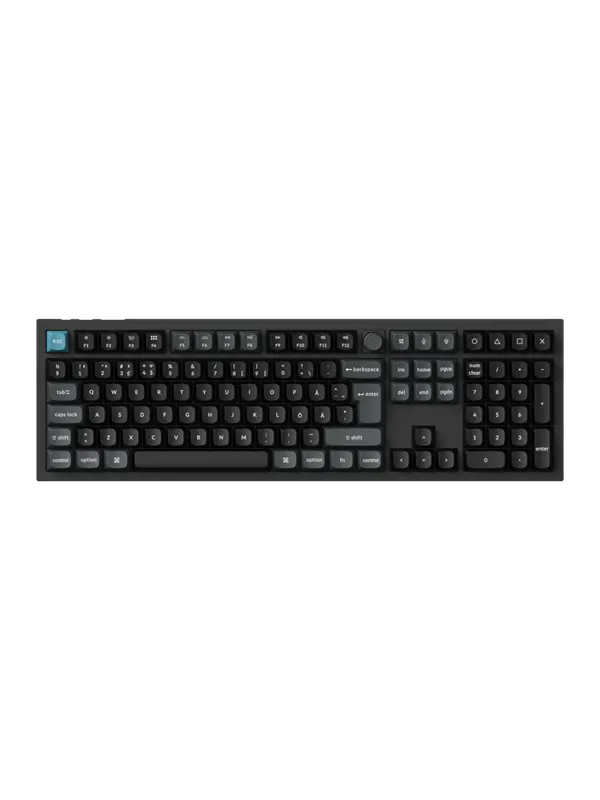 Keychron Q6 Ultra 100% 8K Wireless Tri-Mode - POM Brown - Gaming Tangentbord - Nordisk - Svart