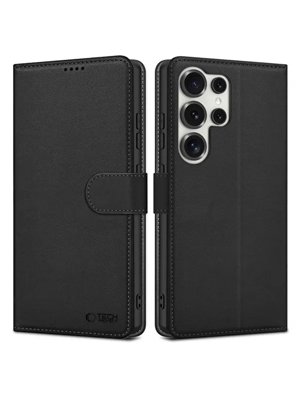Tech-Protect Wallet Case for Samsung Galaxy S25 Ultra - Black