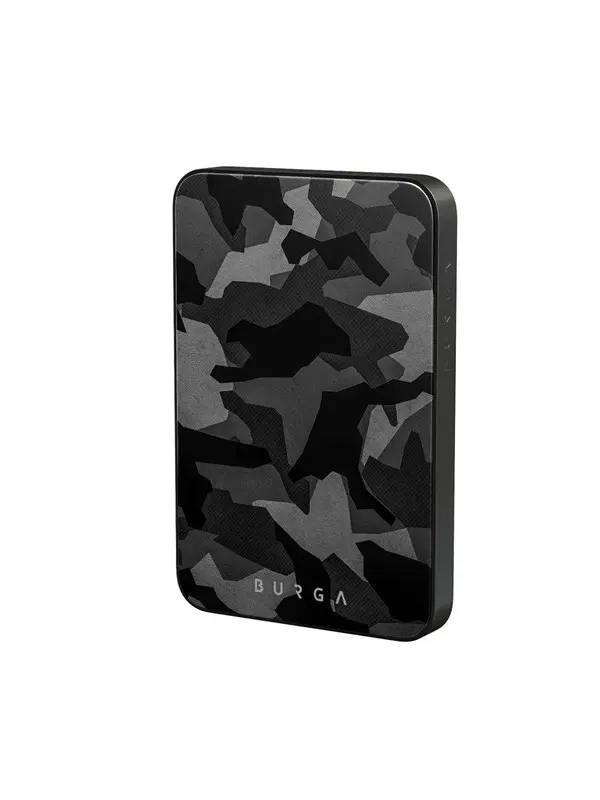 Burga Night Black Camo - MagSafe Power Bank 5000 mAh Gunmetal - 5000 mAh