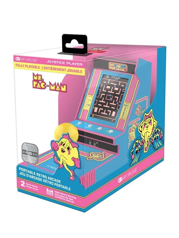 My Arcade JOYSTICK PLAYER 6.8" MS.PAC-MAN RETRO A