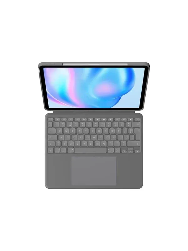 Logitech Combo Touch for iPad Air 13" (M2) - Oxford Grey - Tastatur &amp; Folio set - Engelska (UK) - Grå