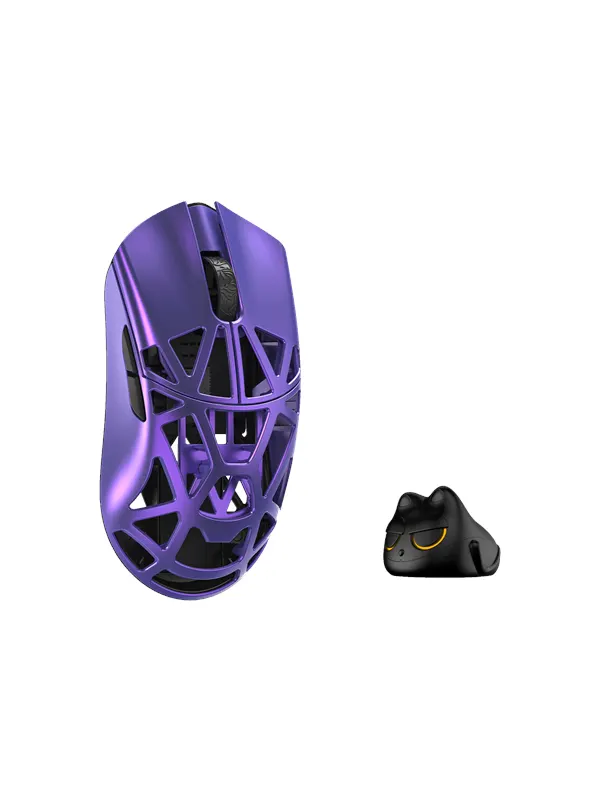 WLMouse Beast X Mini Pro (Solid Side + Omron) / Wireless 8K / Magnesium - Gamingmus - Optic - 5 knappar - Lila