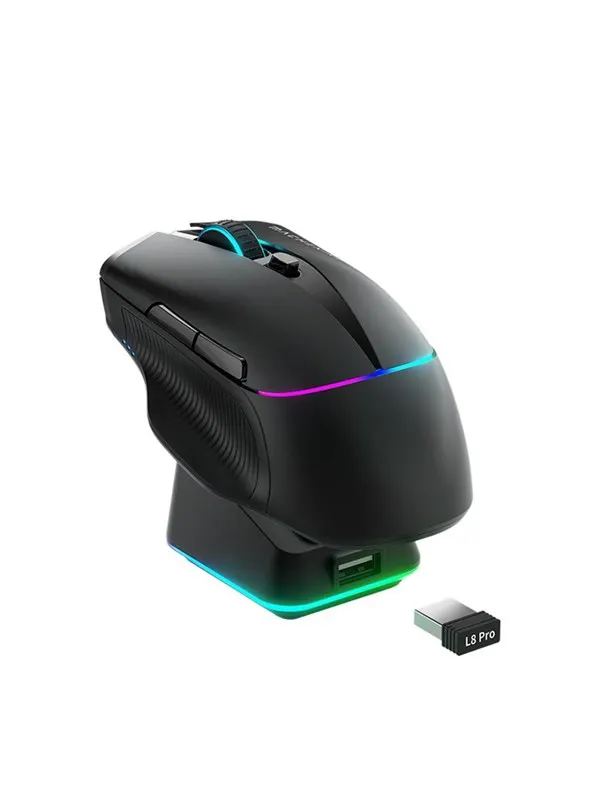 Machenike L8 Pro Wireless Gaming Mouse - Black - 7 knappar - Svart