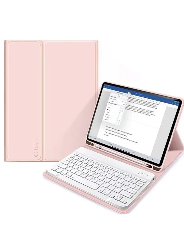 Tech-Protect SC Pen + Keyboard Case with Keyboard for iPad 10.9" 2022 - Pink