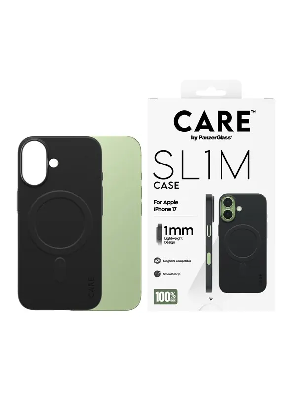 CARE by PanzerGlass SL1M Case Black w. MagSafe iPhone 17