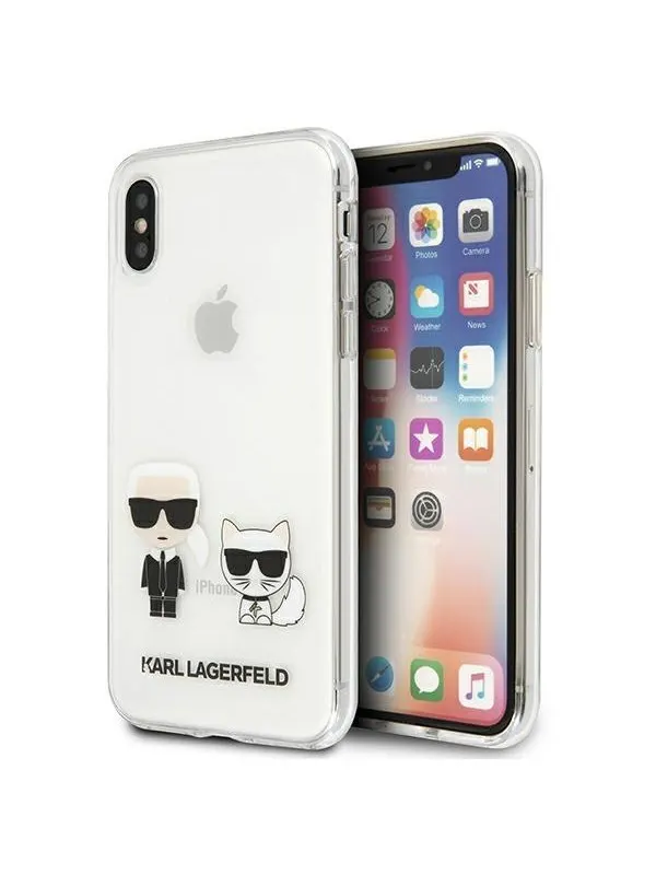 Karl Lagerfeld Karl & Choupette iPhone Xs Max Case - Transparent