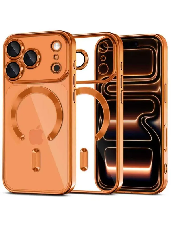 Tech-Protect MagFlex MagSafe Case for iPhone 17 Pro Max - Clear Orange