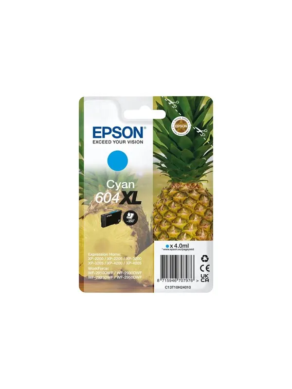 Epson 604XL Singlepack - XL - cyan - original - ink cartridge