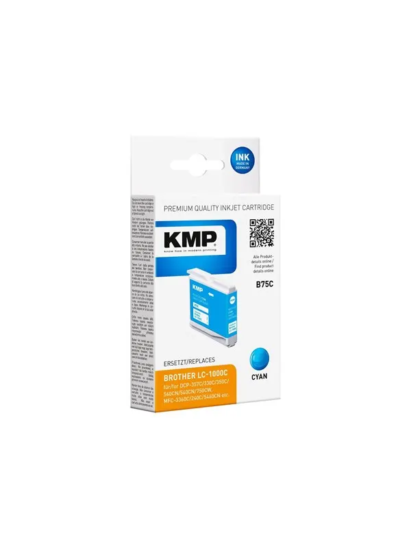 KMP B75C - cyan - compatible - ink cartridge