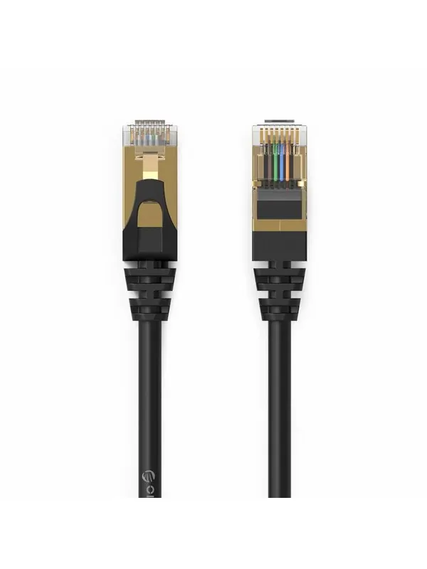 ORICO PUG-C7 CAT7 10Gbps RJ45 Ethernet Network Cable Internet LAN Round 5m - Black