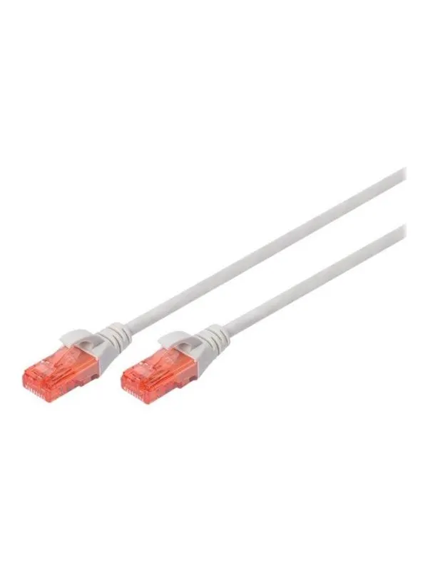 DIGITUS patch cable - 2.5 m - grey - Grå - 2.5m