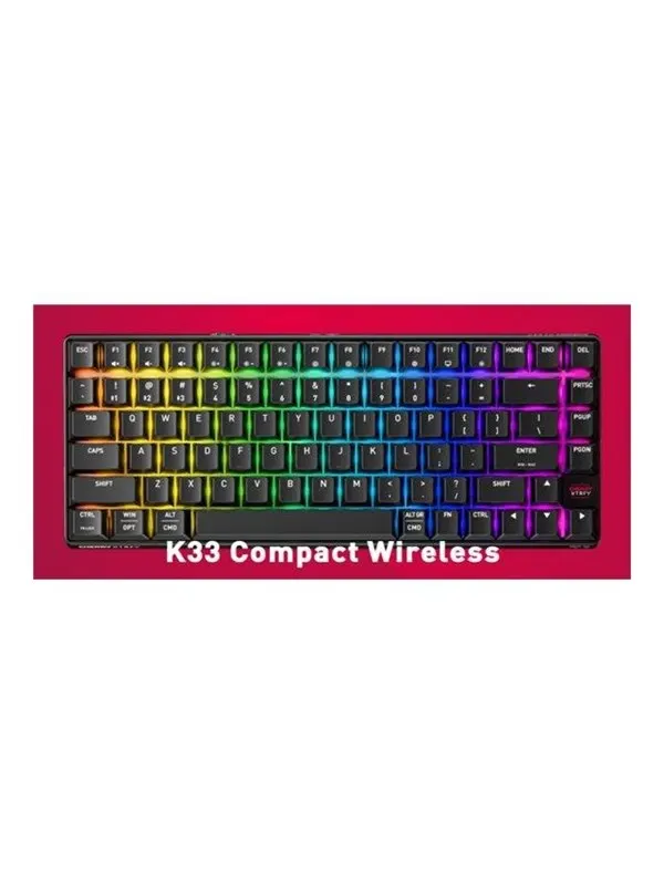 Cherry XTRFY K33 G8D-2403 - keyboard - 75% compact - QWERTY - Pan Nordic - black Input Device - Gaming Tangentbord - Nordisk - Svart