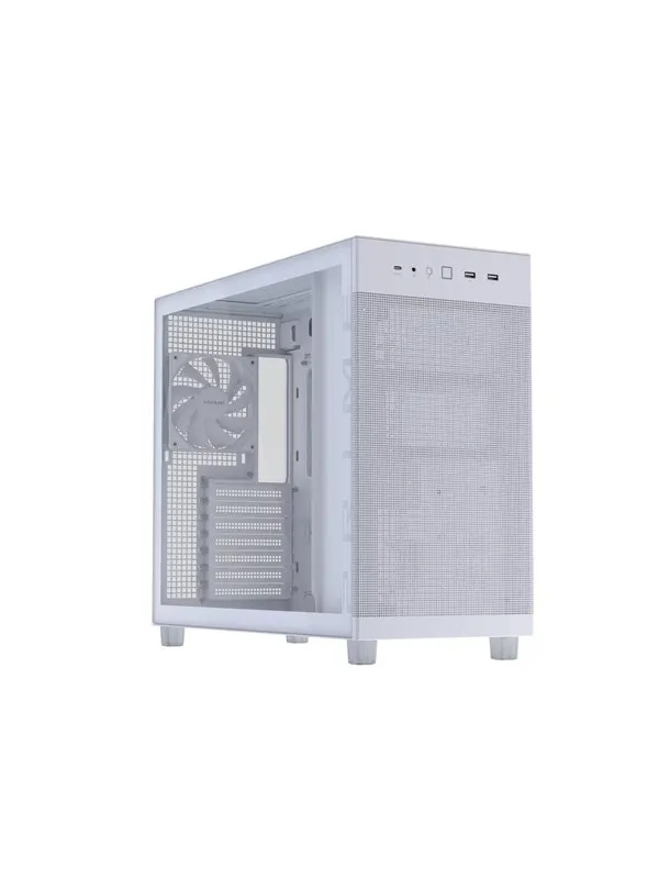 ASUS Prime AP303 TG White - Chassi - Miditower - Vit