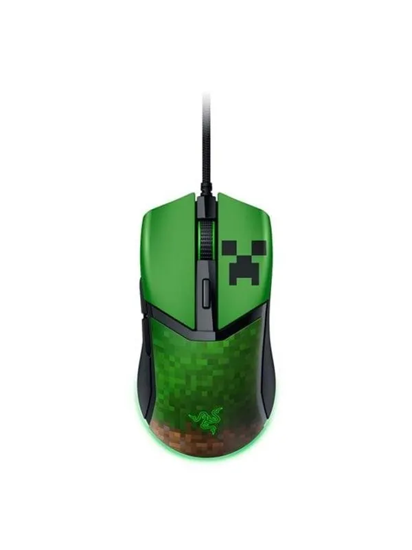 Razer Cobra Wired - Minecraft Edition - Gamingmus - Optic - 6 knappar - Grön