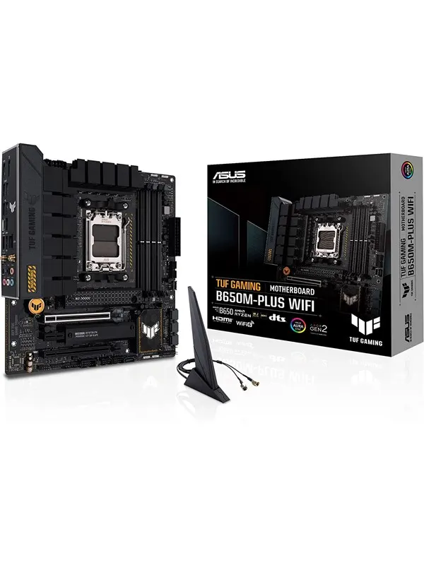 ASUS TUF GAMING B650M-PLUS WIFI Moderkort - AMD B650 - AMD AM5 - DDR5 RAM - Micro-ATX