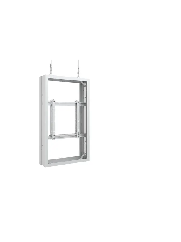 Multibrackets M Pro Series mounting kit - back-to-back - for LCD display - medium - white RAL 9005 - Max 50 kg - recommended for 55"