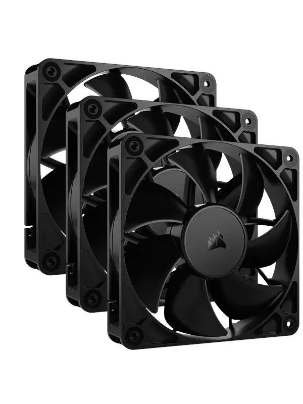Corsair RS120 3-pack - Chassi fläkt - 120mm - Svart - 36 dBA
