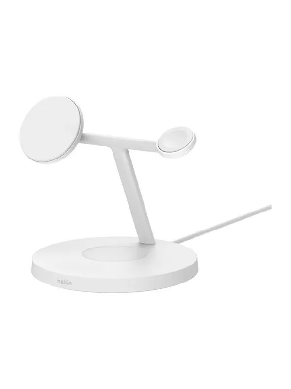 Belkin BOOSTCHARGE PRO 3-in-1 Qi2 15w Wireless Charger W AW White