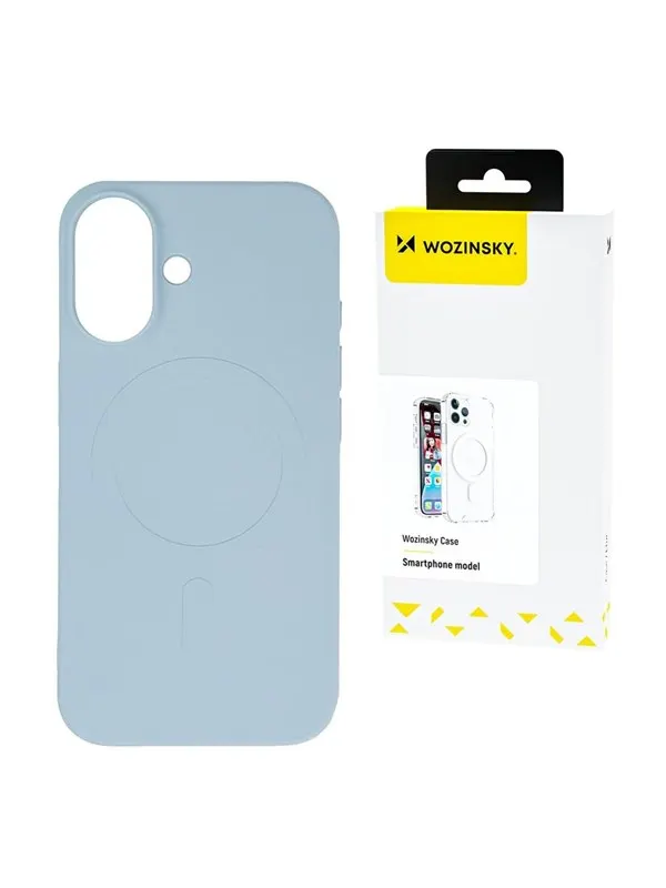 Wozinsky Silicone Case Compatible with MagSafe for Samsung Galaxy S24 FE - Blue