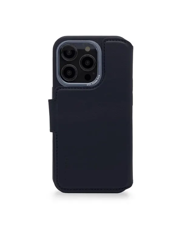 Decoded Leather Detachable Wallet for iPhone 14 Pro Max Navy