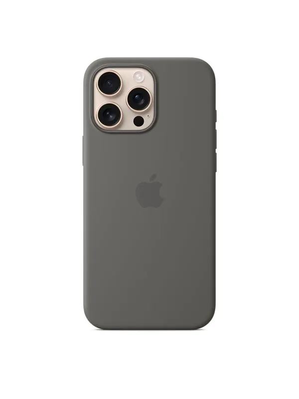 Apple iPhone 16 Pro Max Silicone Case with MagSafe - Stone Gray