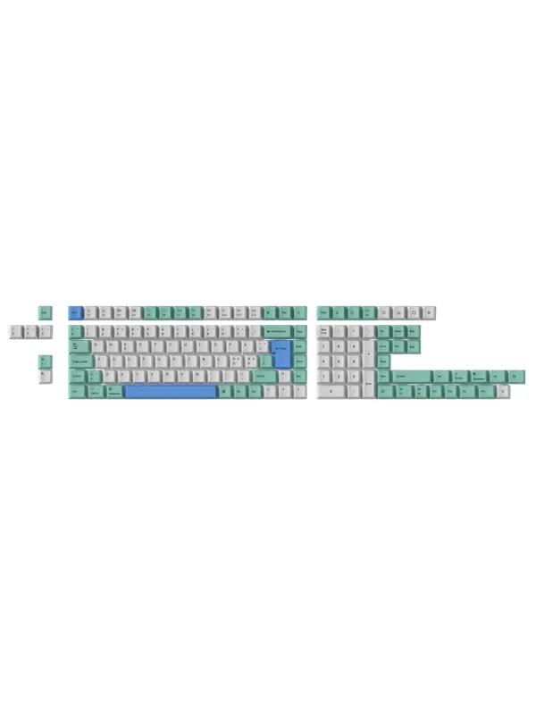 Keychron PBT Full Keycap Set Iceberg - Knappsats - Nordisk - Vit
