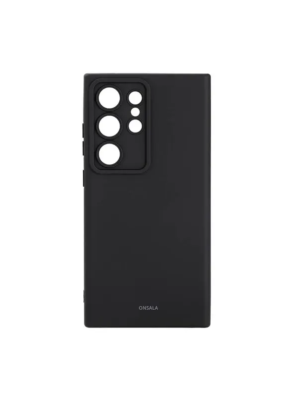 ONSALA Phone Case with Silicone Feel Black - Samsung S24 Ultra 5G
