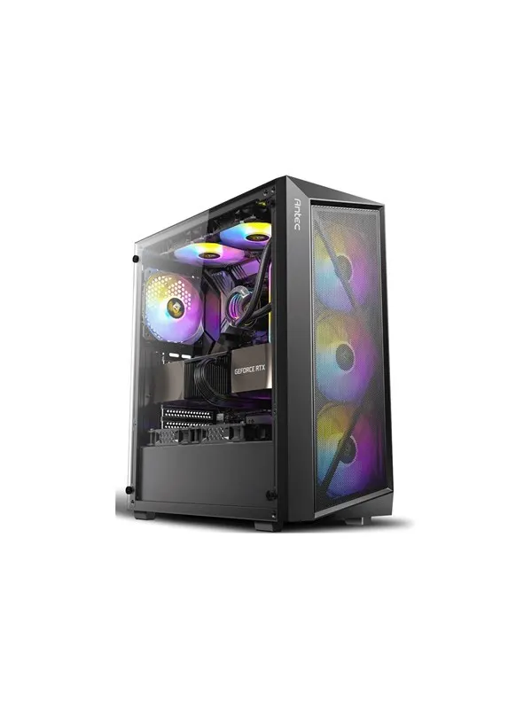 Antec AX67 ARGB - mid tower - ATX - Chassi - Tower - Svart