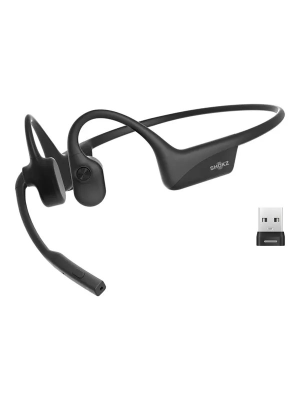 Shokz OpenComm2 UC 2025 Upgrade (USB-A Dongle) - Black