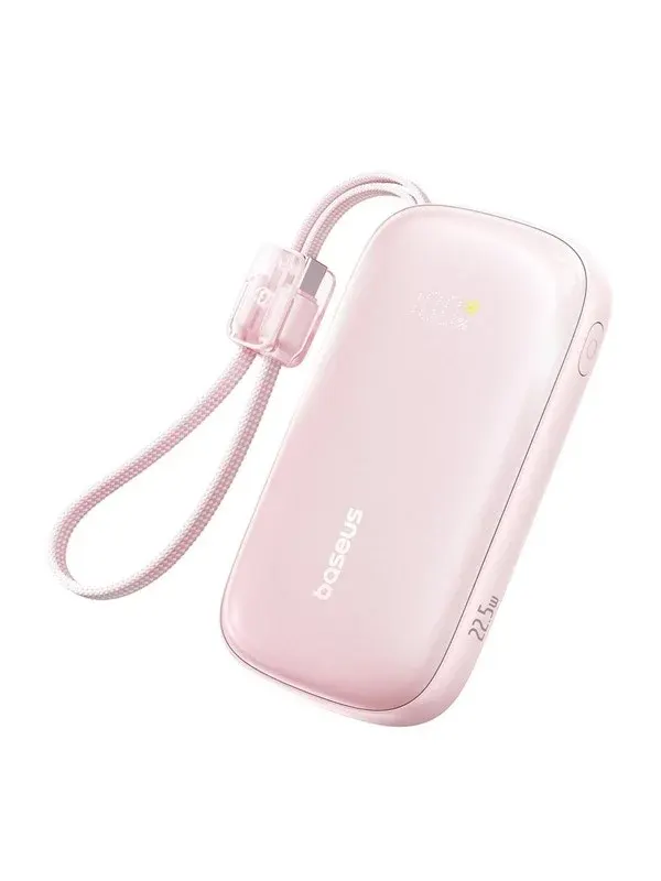Baseus EnerFill FC21 Qpow 3 Ultra 20000mAh 22.5W Powerbank with Display and Cable Included - Pink - 20000 mAh