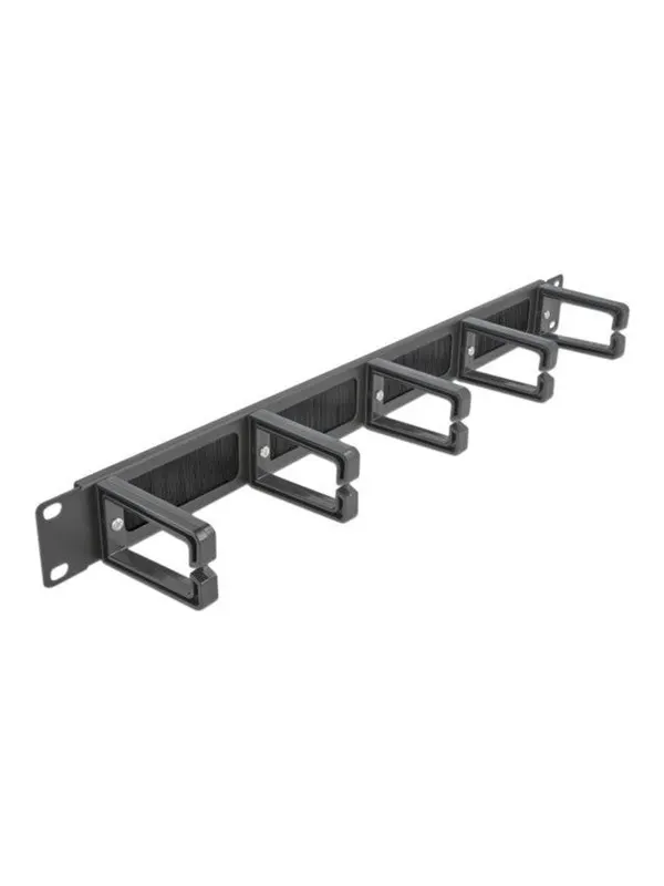 DeLOCK Cable Management Brush Strip with 5 hooks