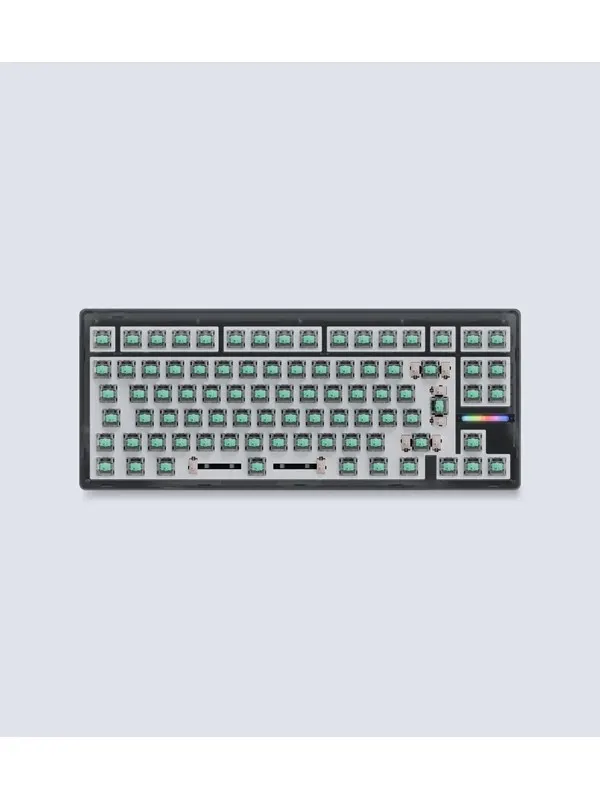 Wooting 80HE - ISO - No Keycaps - Linear60 - Ghost - Gaming Keyboard - Utan numpad - Universal - Grå