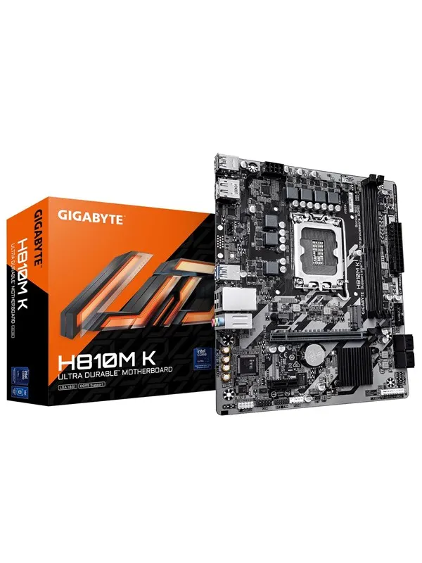 GIGABYTE H810M K Moderkort - Intel H810 - Intel LGA1851 - DDR5 RAM - Micro-ATX