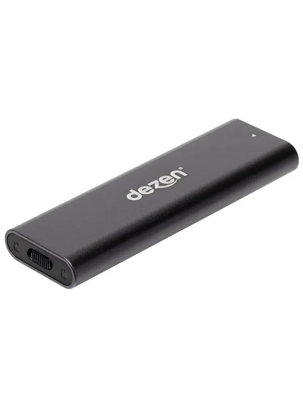 dezen M.2 Premium NVMe Enclosure USB 3.2 Gen 2 - Svart / Space Grey