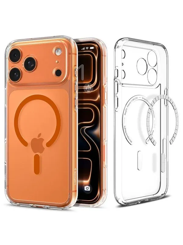 Spigen Ultra Hybrid MagSafe - clear orange - iPhone 17 Pro Max