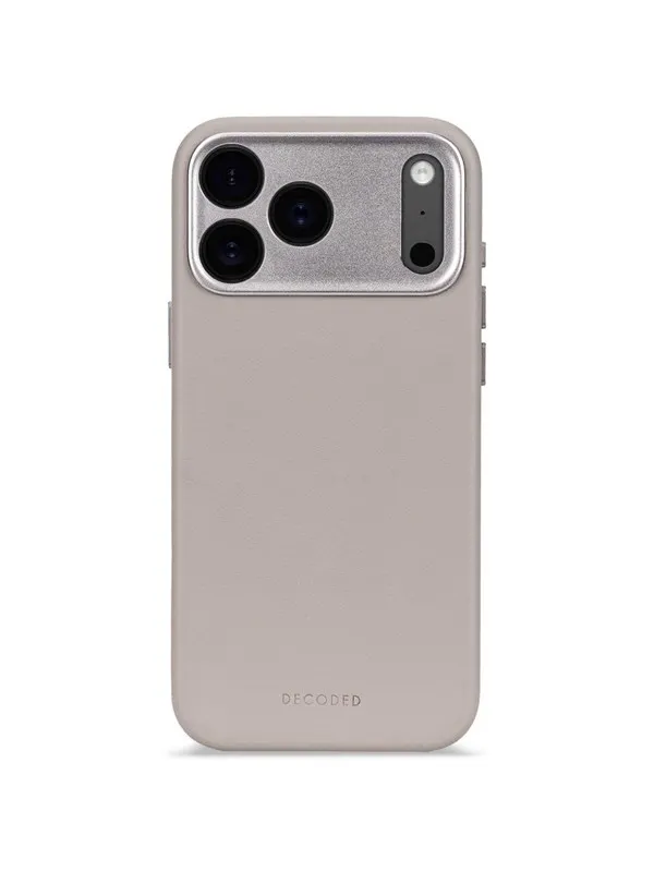 Decoded - Leather Backcover for iPhone 17 Pro - Solid Clay