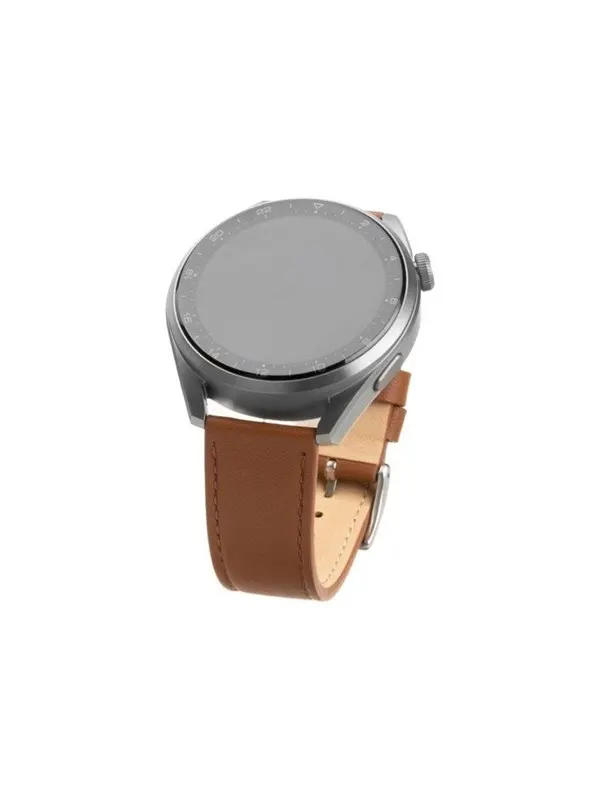 FIXED Leather Strap for Smartwatch Universal 20 mm Brown