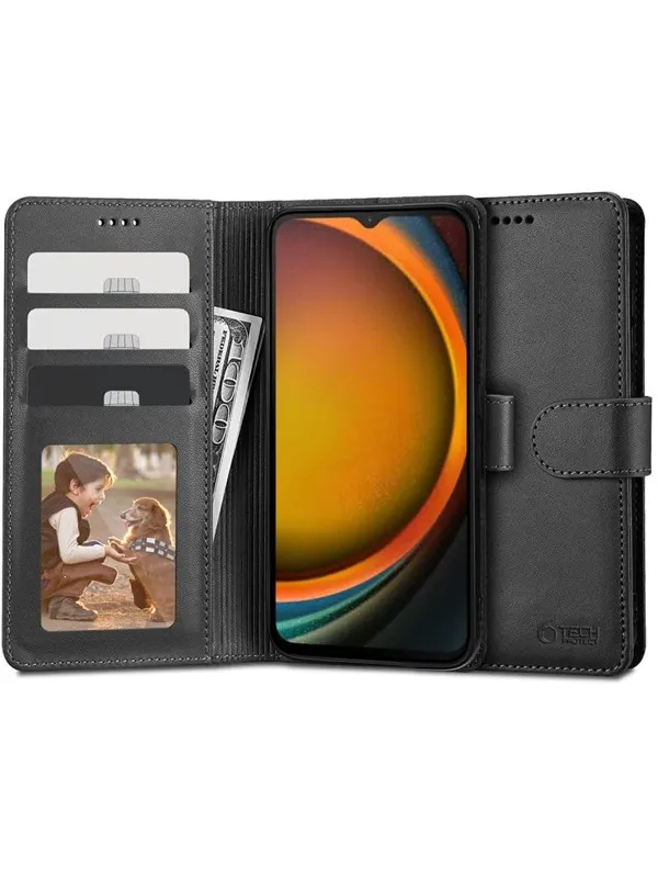 Tech-Protect Wallet Case for Samsung Galaxy XCover 7 - Black