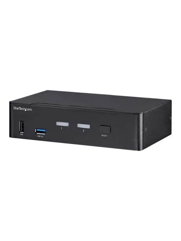StarTech.com 2-Port DisplayPort KVM Switch - 4K 60Hz - TAA Compliant - KVM / audio / USB switch - 2 ports