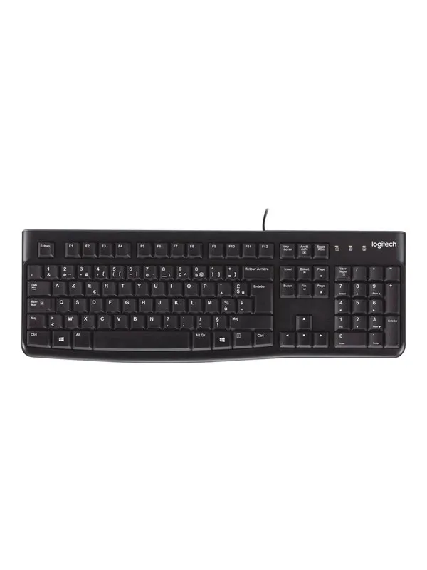 Logitech K120 Corded Keyboard - UK - Tangentbord - Engelska (UK) - Svart