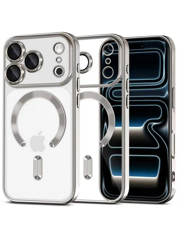 Tech-Protect MagFlex MagSafe Case for iPhone 17 Pro - Clear Silver